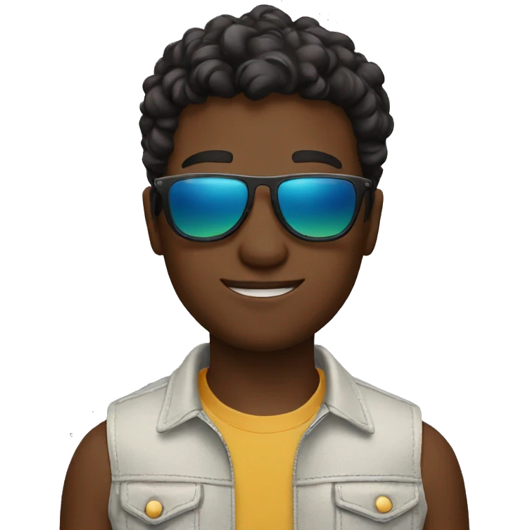 cool boy with sunglasses emoji