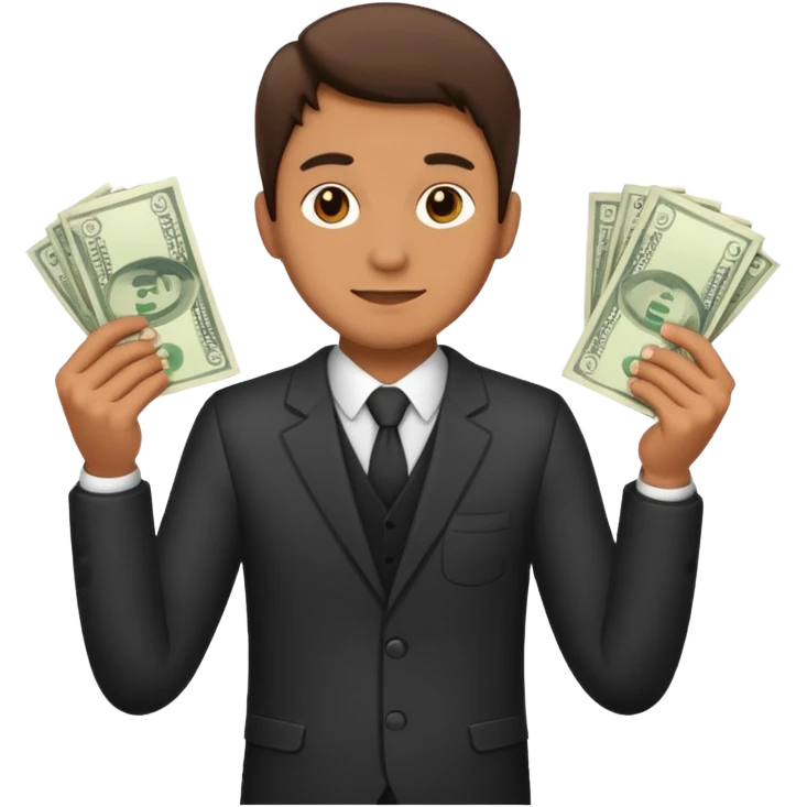 man with money full body emoji