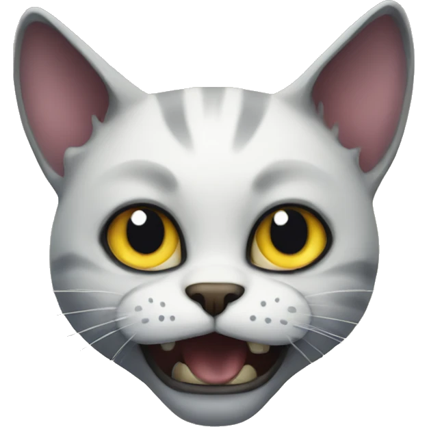 Scary cat emoji