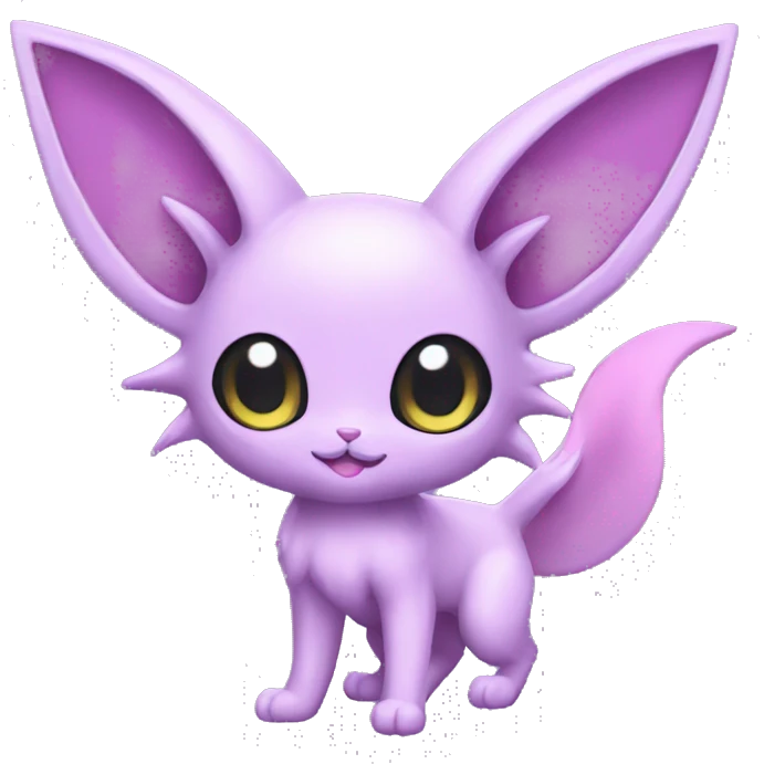 Kawaii Espeon full body emoji