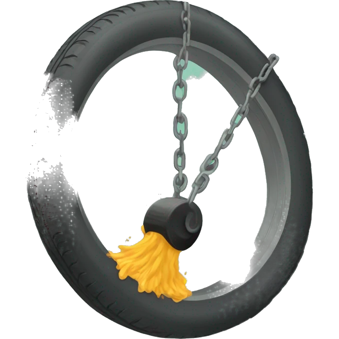 Barfing Spinning tire swing emoji