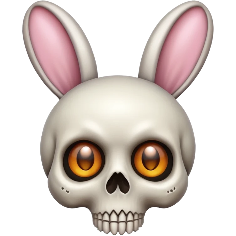 tête de mort + oreille de lapin + yeux GG emoji