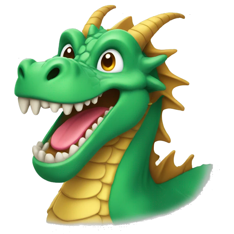 Smiling dragon emoji