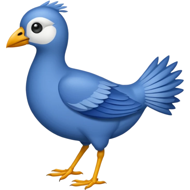 Oiseau avec des couilles  emoji