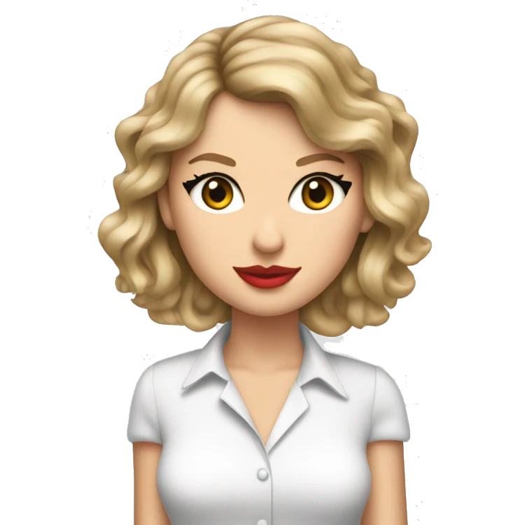 Taylor swift as a big person emoji
