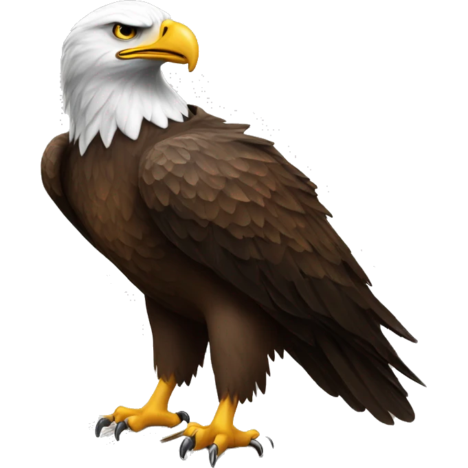 Eagle + writing hand with pen emoji