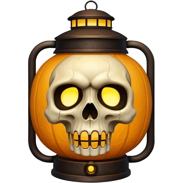 skull lantern emoji
