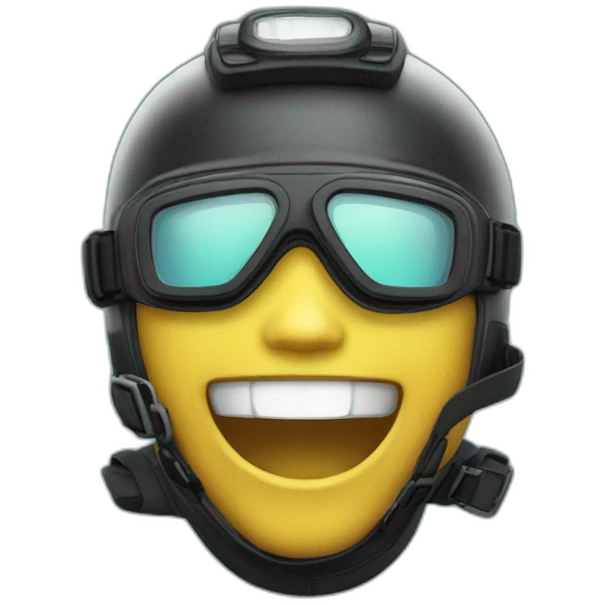 diver laughting emoji
