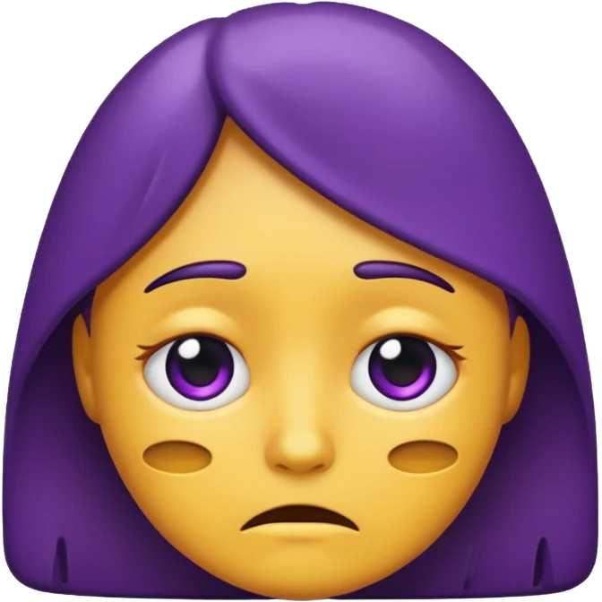 grief emoji thats dark purple
 emoji