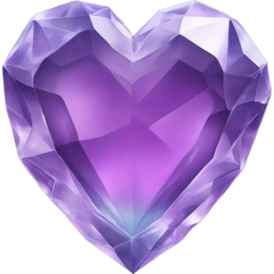 Crystal heart emoji