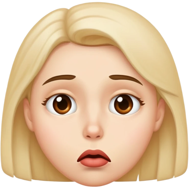 scared kissy face emoji