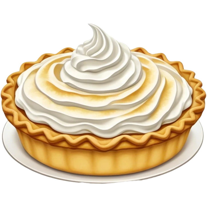 pie with whipped crean emoji