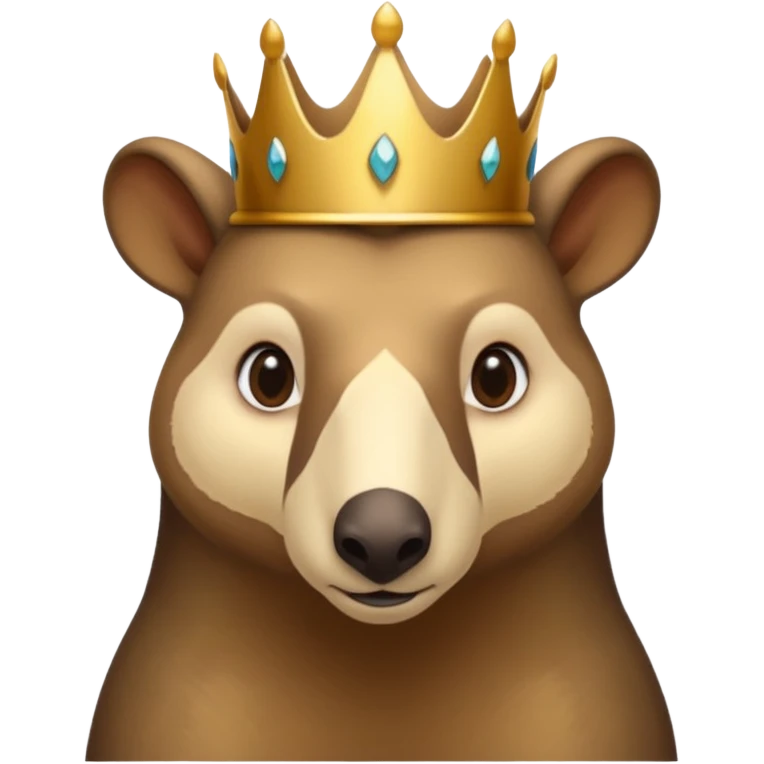 Anteater whos wearing a crown emoji