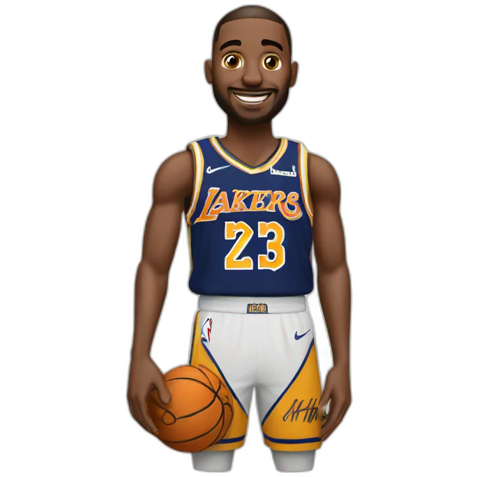 joueur nba avec un cheque emoji