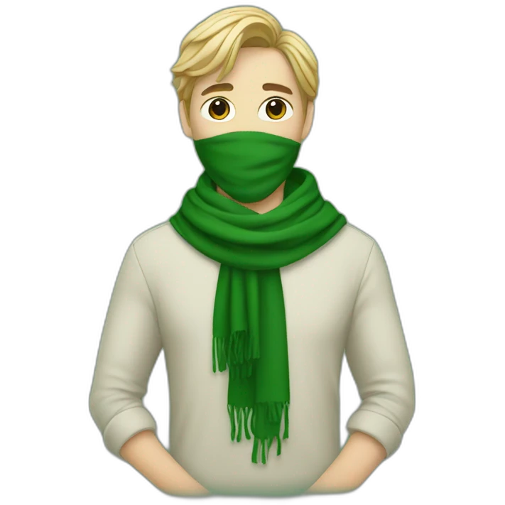 Reeves in green scarf emoji