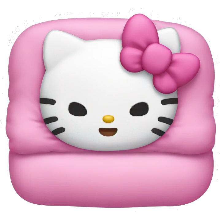 Hello kitty sleeping emoji