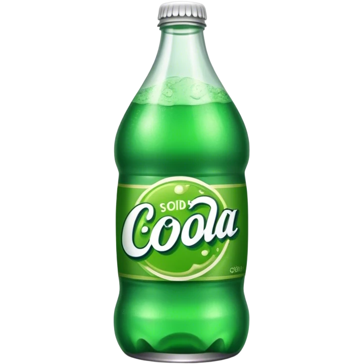 green soda brand, fat bottle emoji