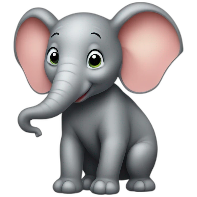 Souris sur un éléphant emoji