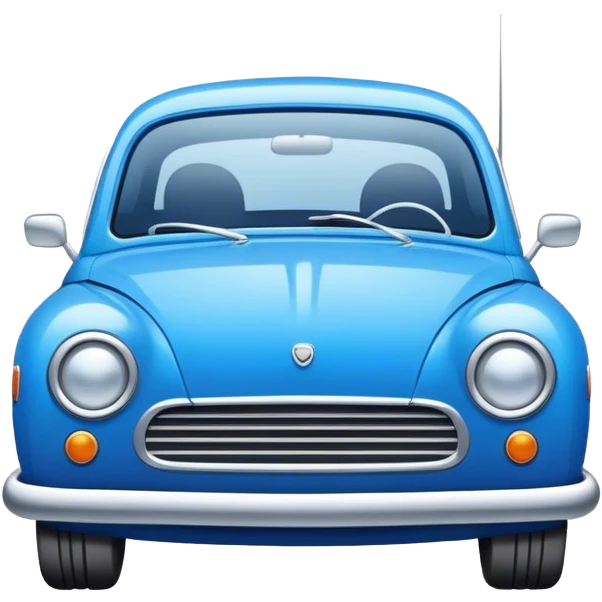 Blue car  emoji