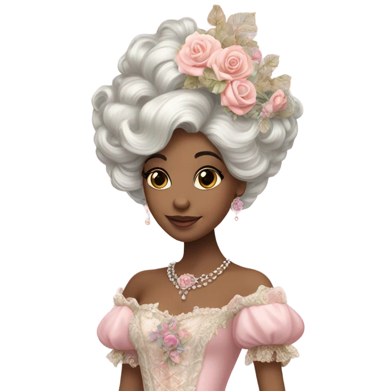 Rococo pink princess emoji