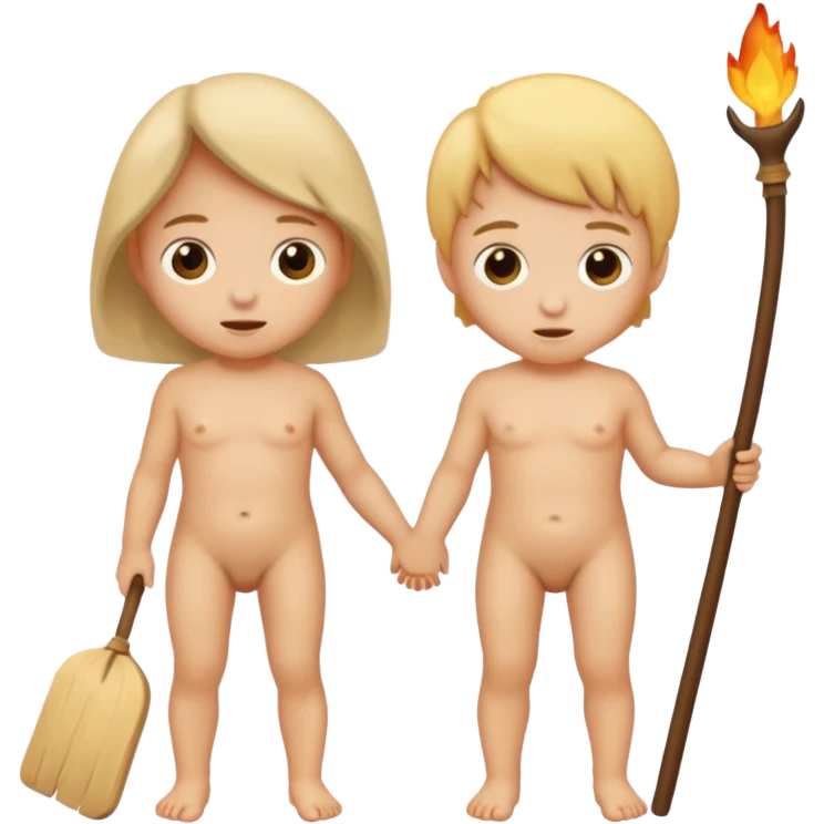 Nude children avec une fente a l'entrejambe emoji