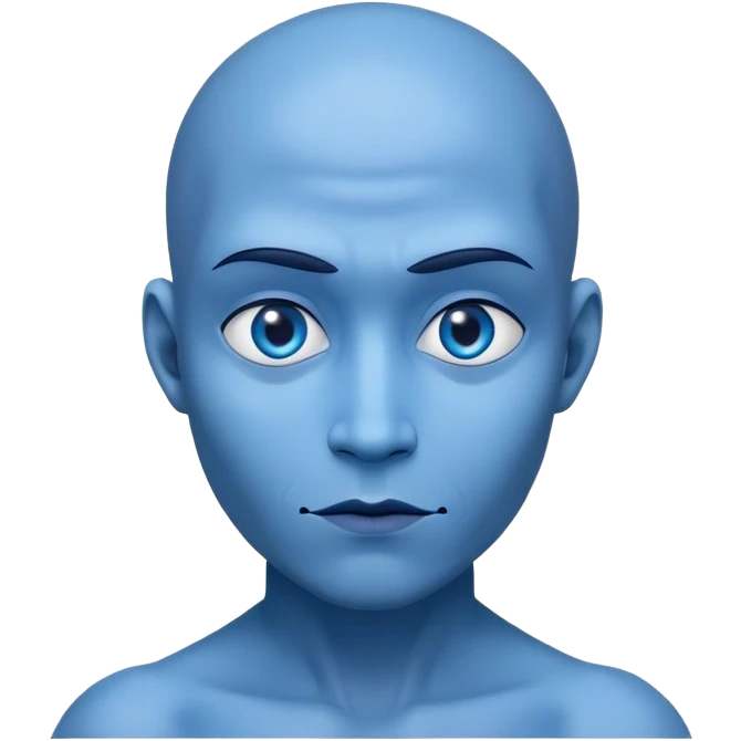 Blue Avatar standing emoji