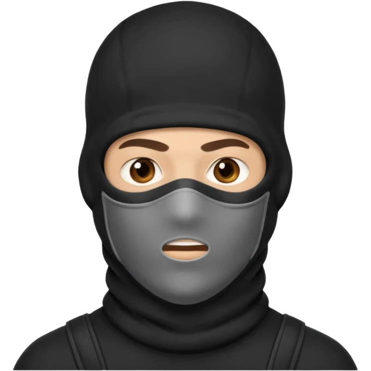 man in balaclava emoji