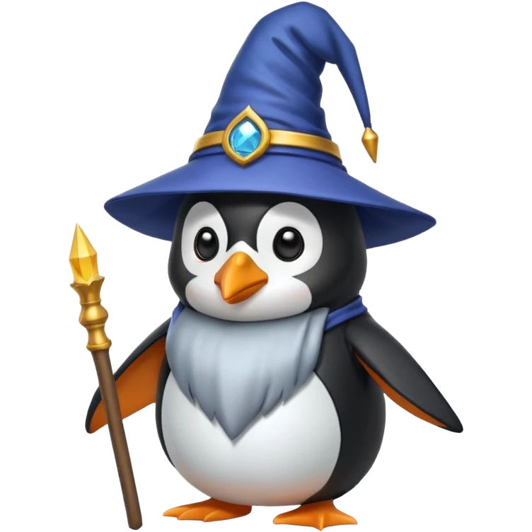 Penguin Wizard emoji