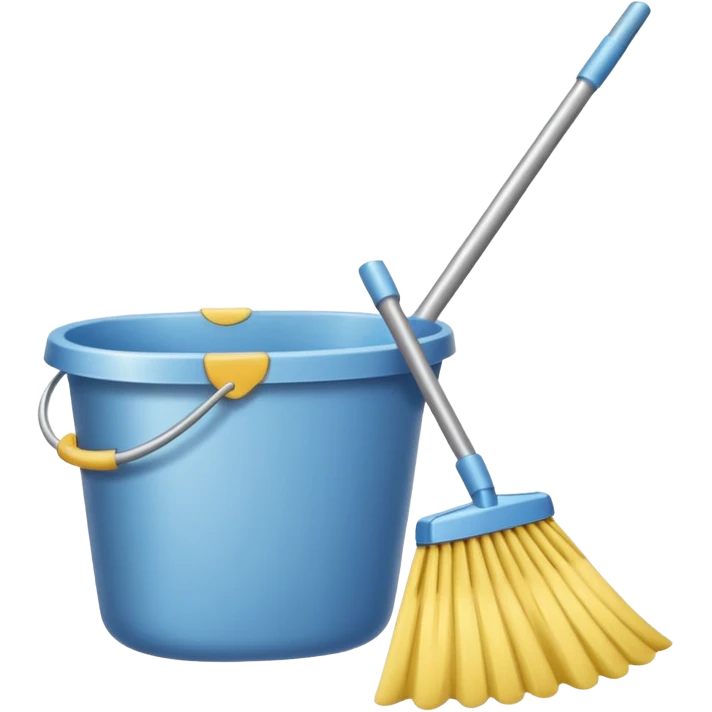 Realistic cleaning with neutral color emoji