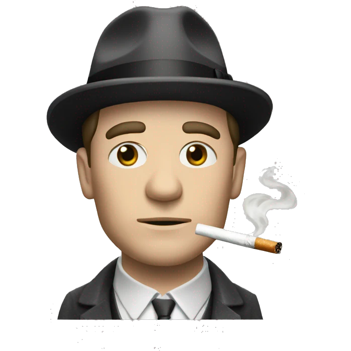 Tomas Shelby de Peaky blinders, with cigarette emoji