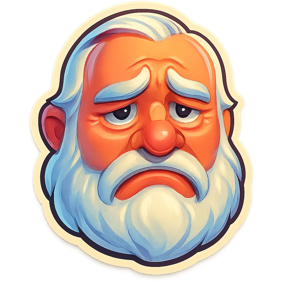 A face displaying a disappointment emotion. emoji