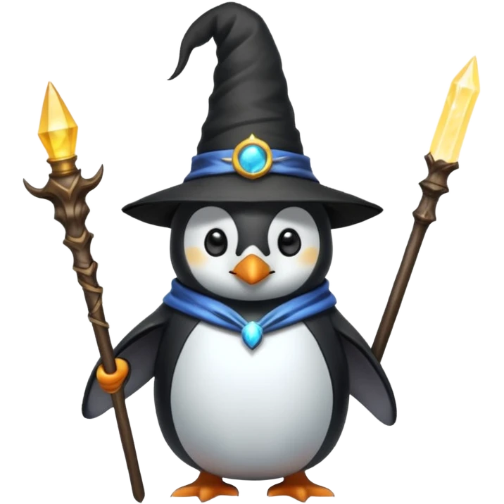 Penguin Wizard emoji
