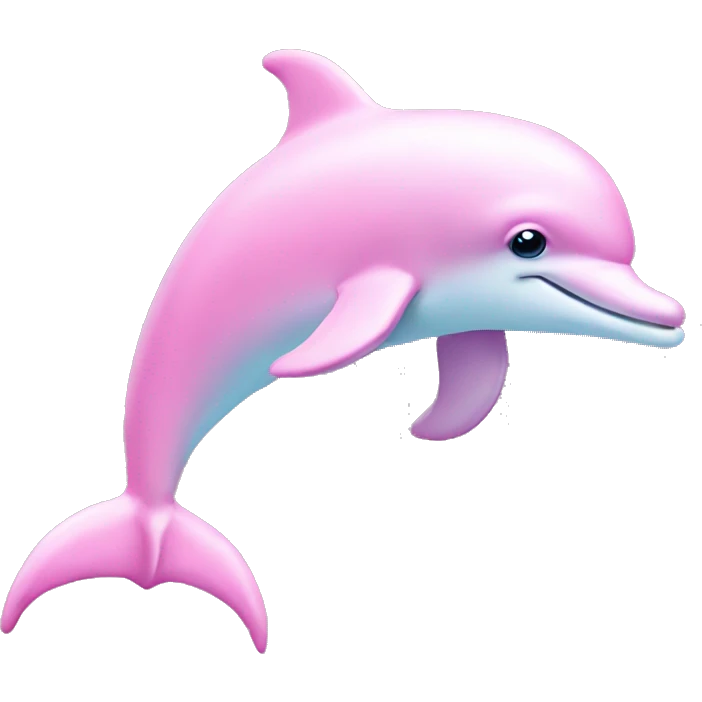 Pastel-pink-colors-dolphin emoji