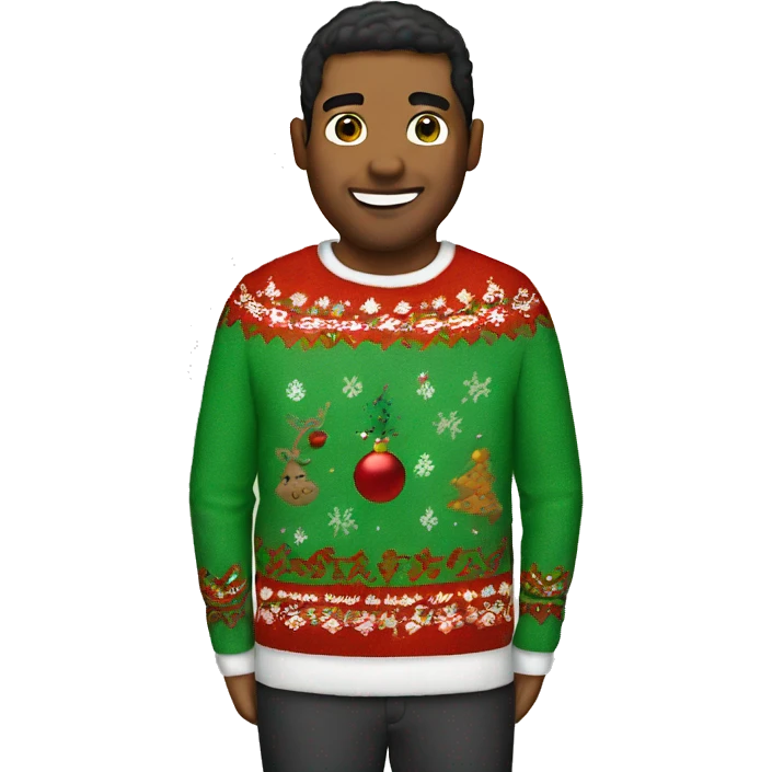 ugly christmas sweater emoji