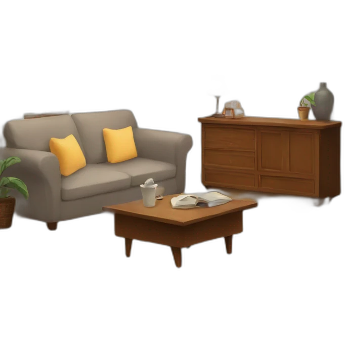cozy living room emoji