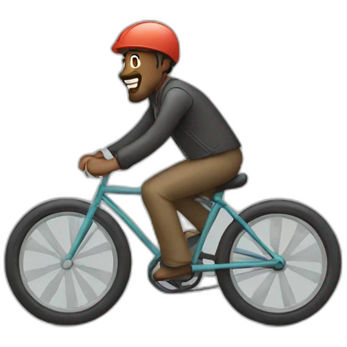 a man riding a bike emoji