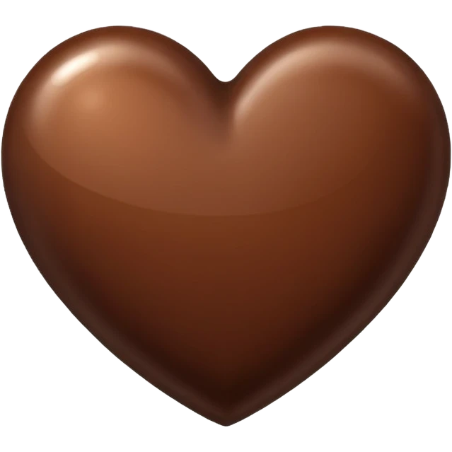 Brown heart emoji