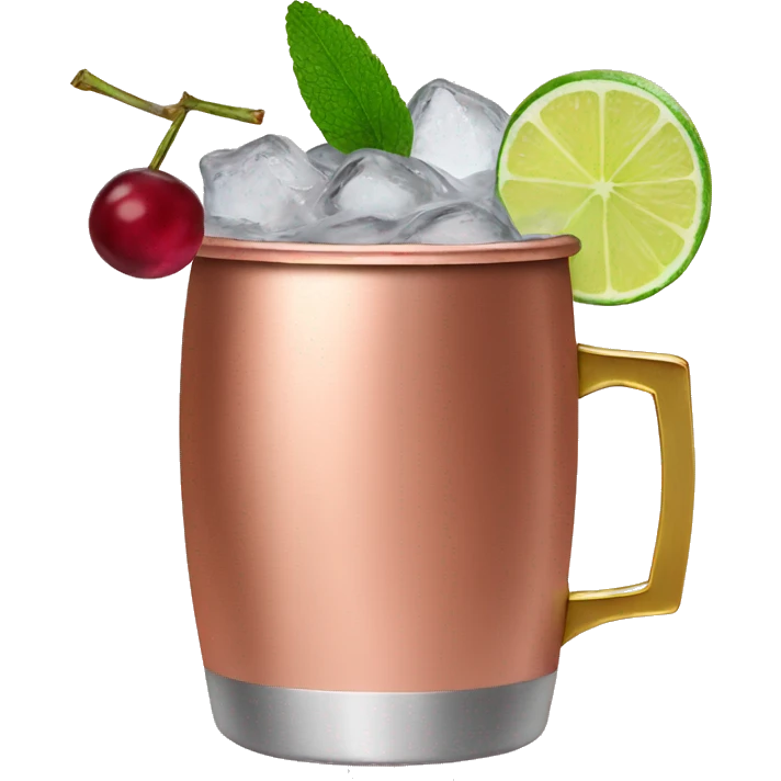 Cranberry Moscow mule emoji