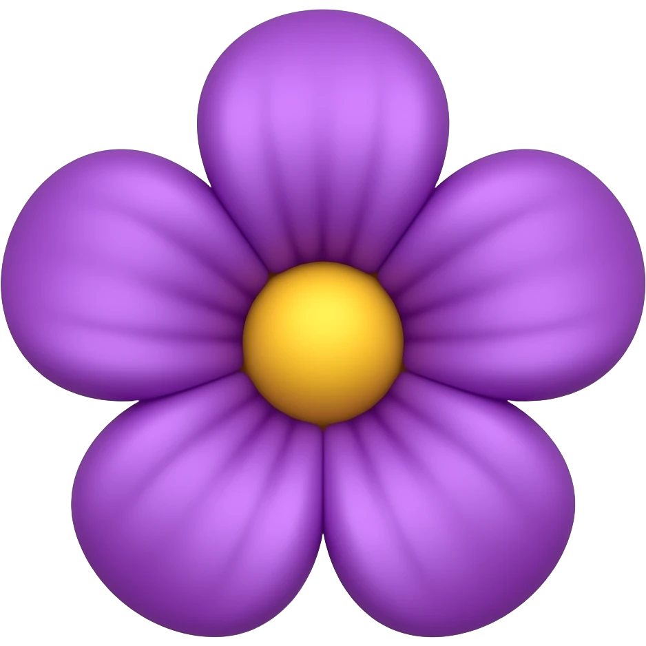 Purple flower emoji emoji