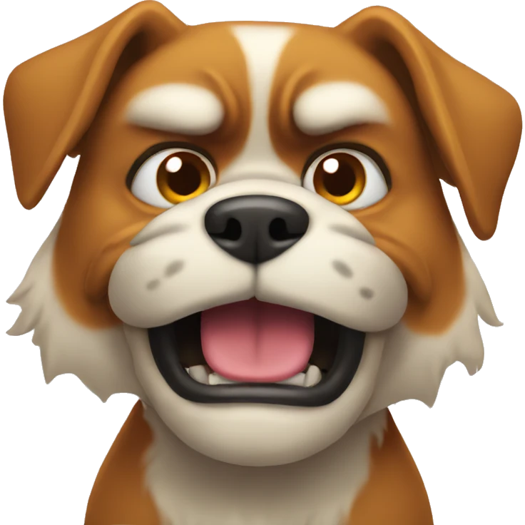 Dog angry  emoji
