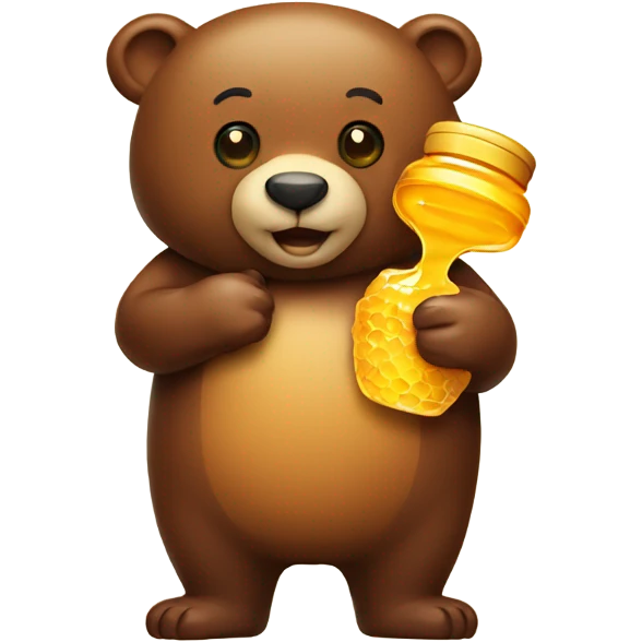 Bear with honey  emoji