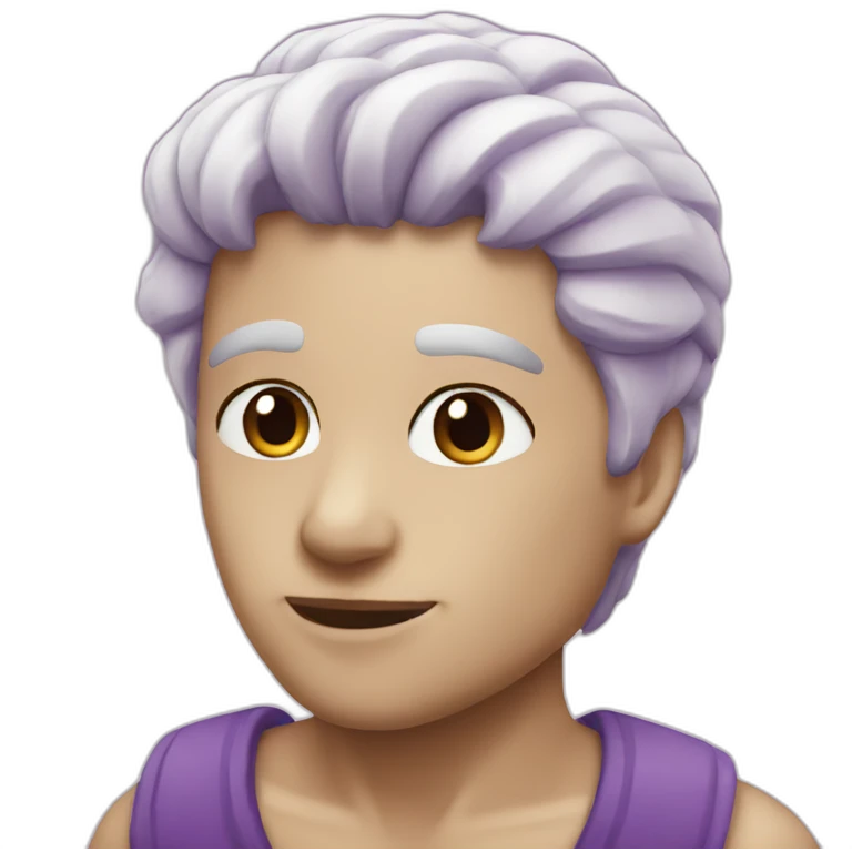 white purple love emoji