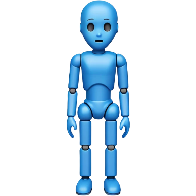 blue crash test dummy emoji