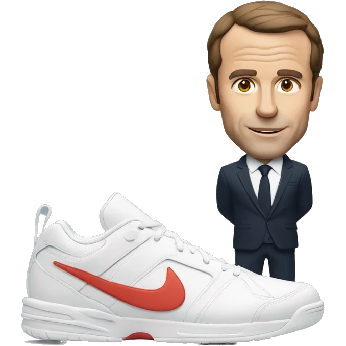 macron qui est habillé en nike emoji