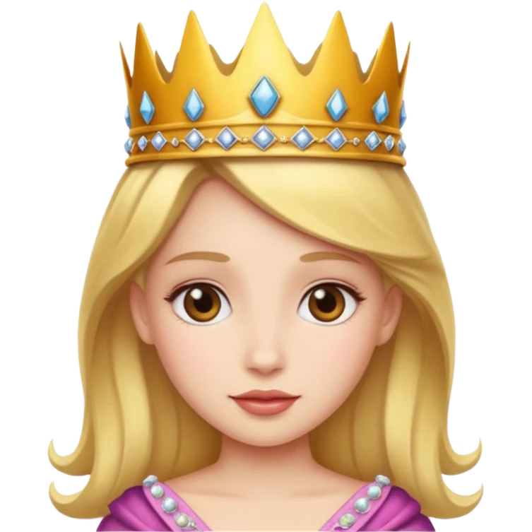 Antarctica princess, bold, crown emoji