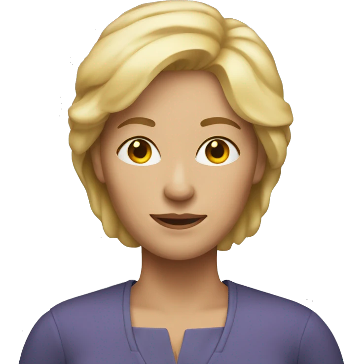 middle age woman with blond hair emoji