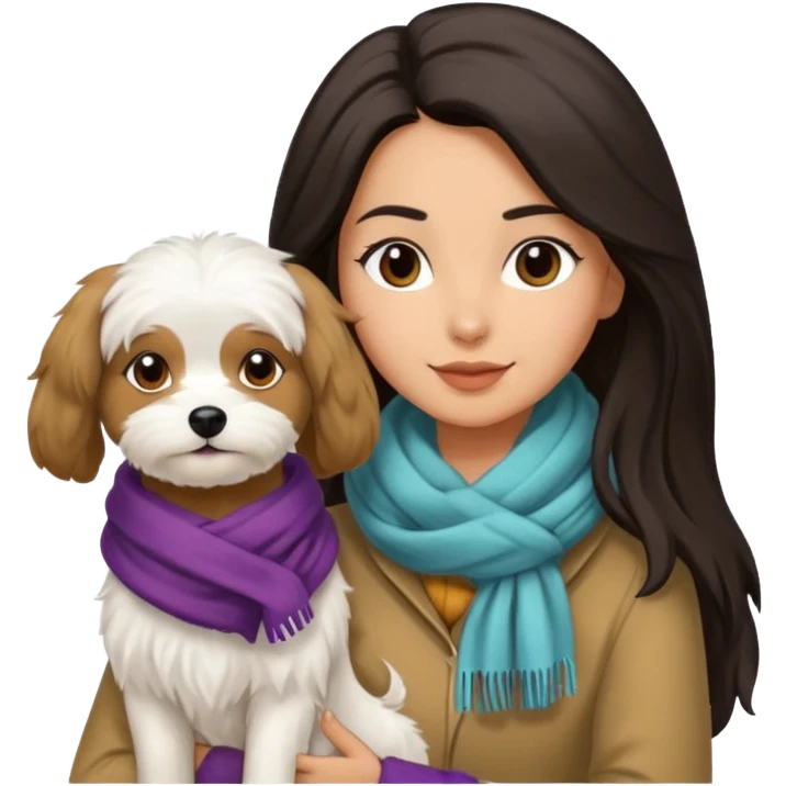 gypsy with a maltese dog emoji