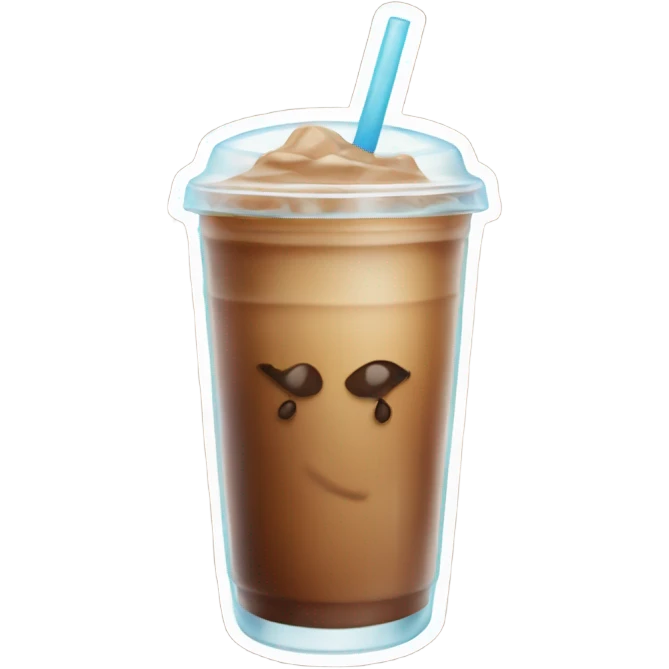Iced coffee emoji