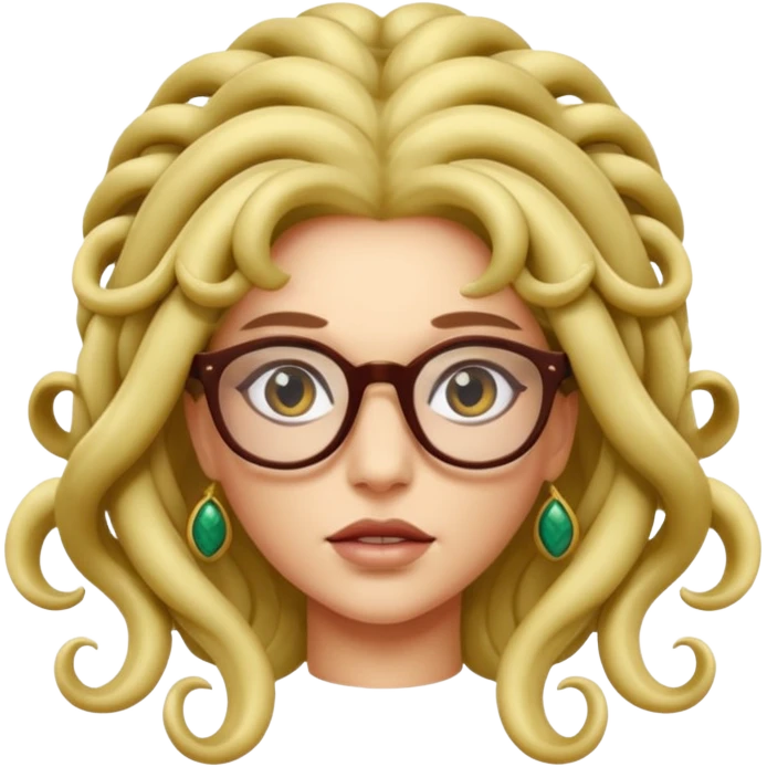 Medusa Versace with glasses  emoji