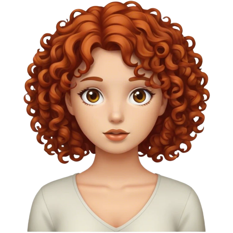 girl with curly hair emoji